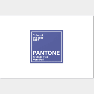 pantone 17-3938 TCX Very Peri, year 2022 Posters and Art